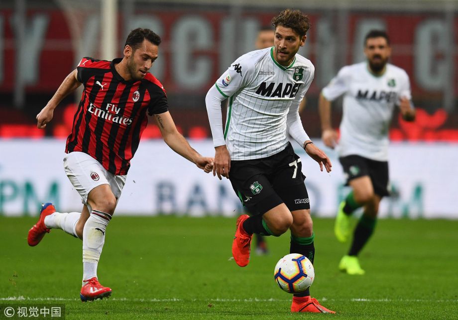 亚特兰大客场小胜萨索洛，领先优势保持不变