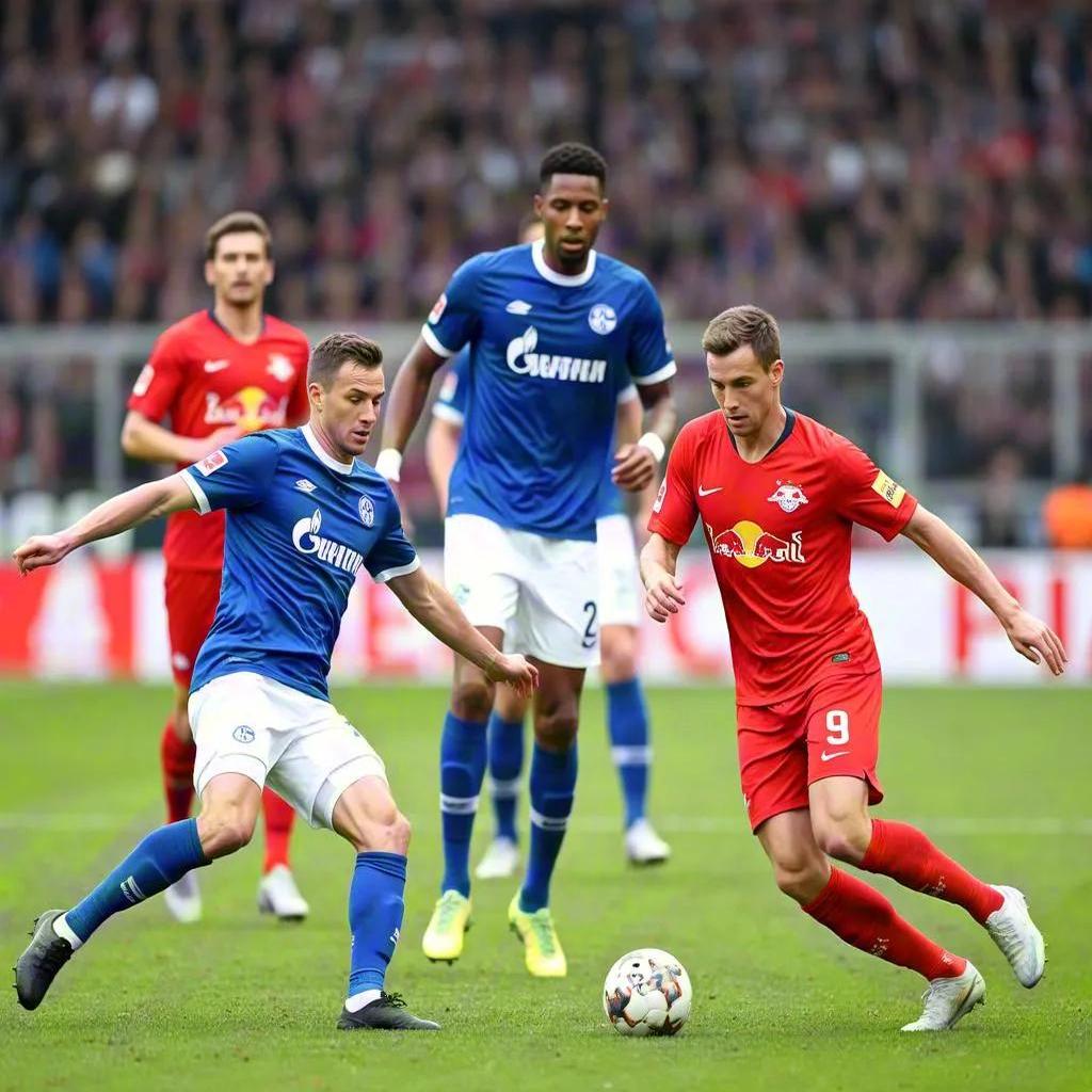 莱比锡红牛击败沙尔克04，逼近德甲榜首的简单介绍