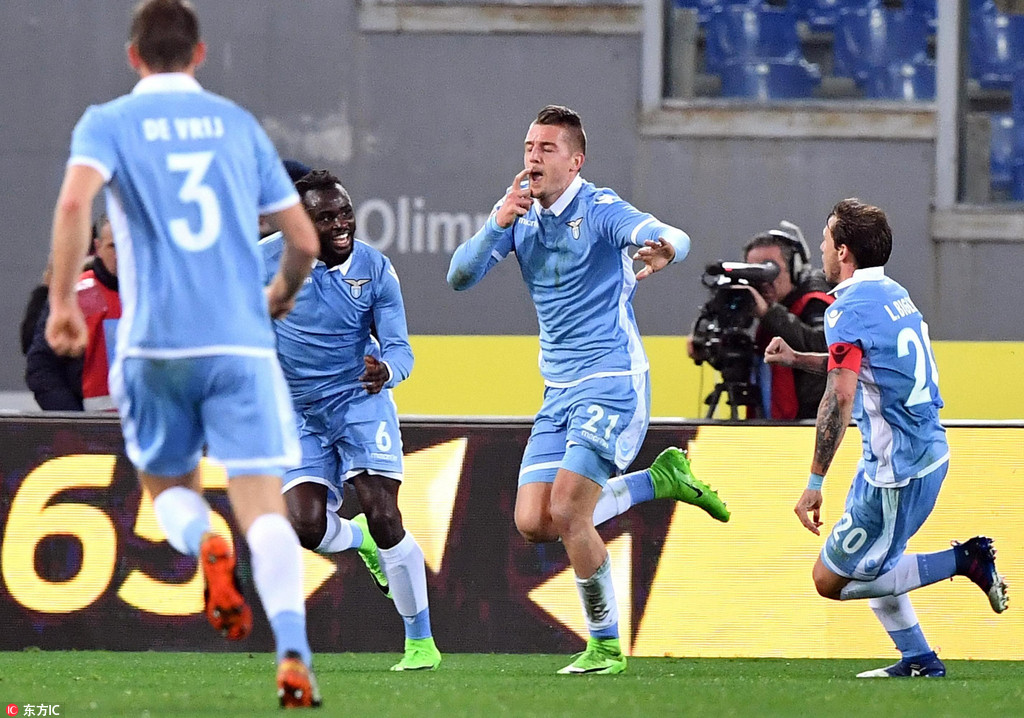 拉齐奥战胜桑普多利亚取得三分的简单介绍 拉齐奥战胜桑普多利亚取得三分的简单介绍